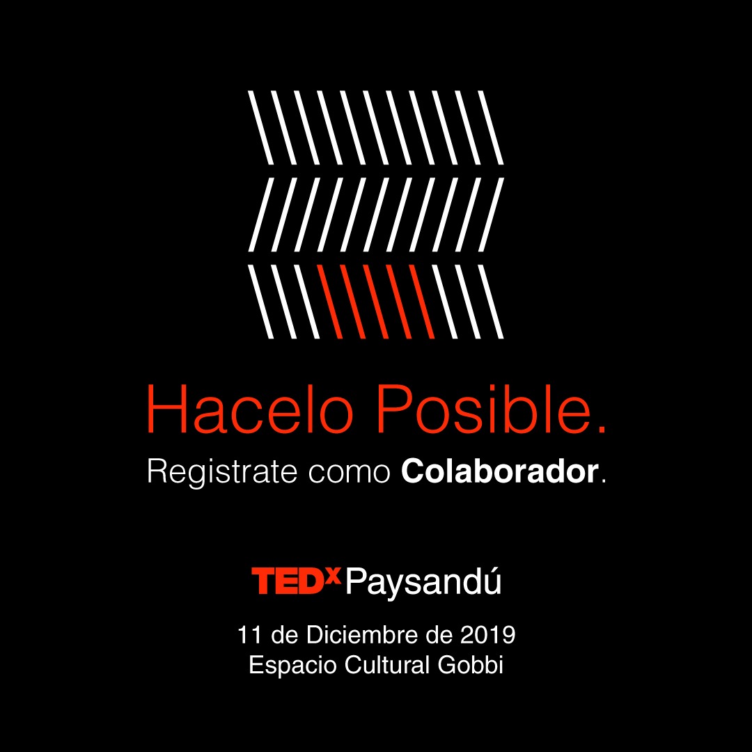 TEDx Paysandú colaborator invitation