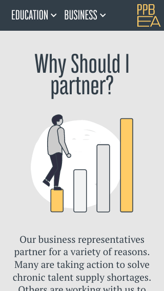 PPBEA - website UI Why should I partner section