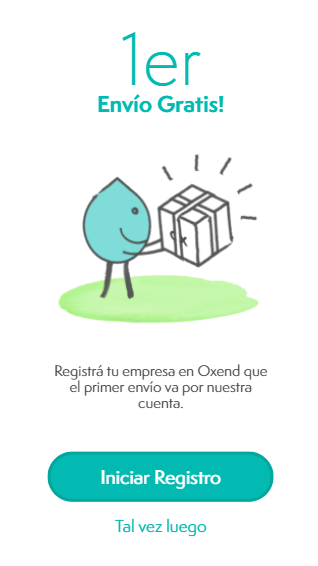 Pantalla de registro desde celular