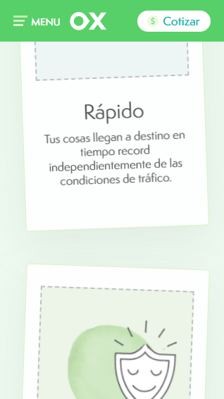 Pantalla de registro desde celular