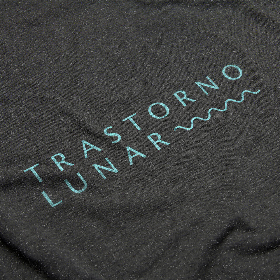 Trastorno Lunar printed on a t-shirt