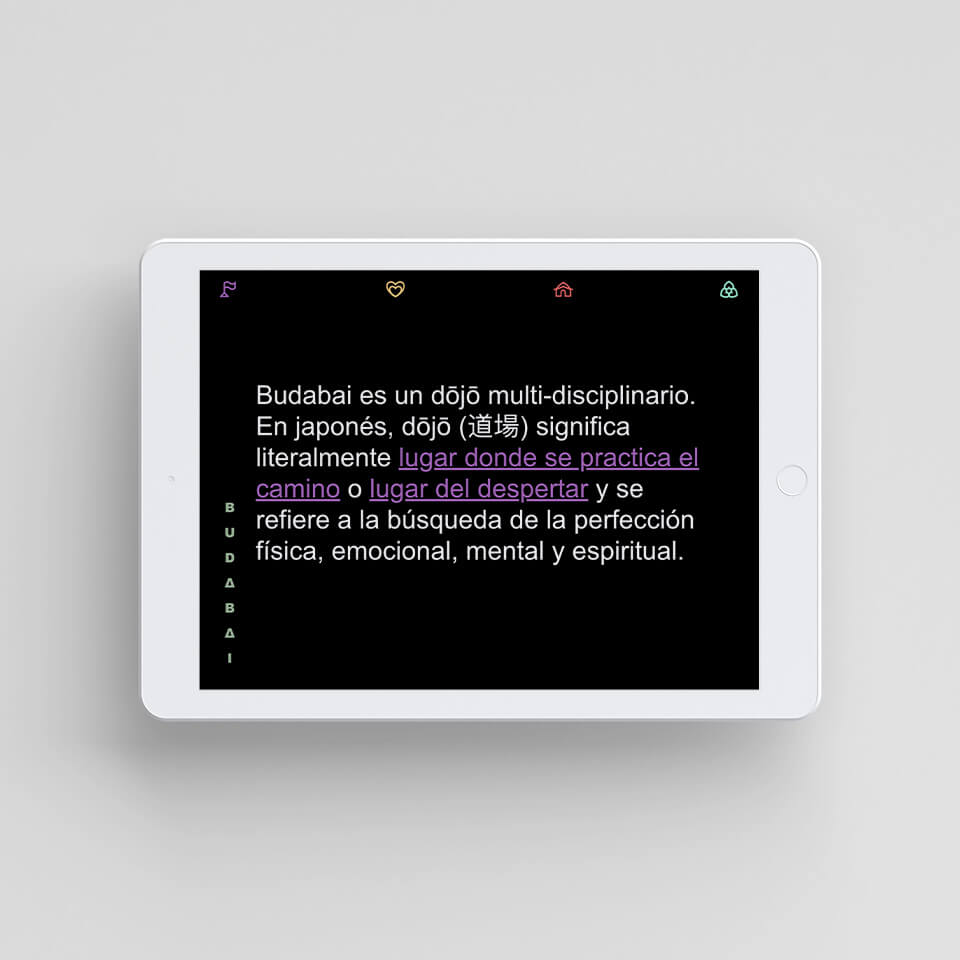 ipad showing website user interface