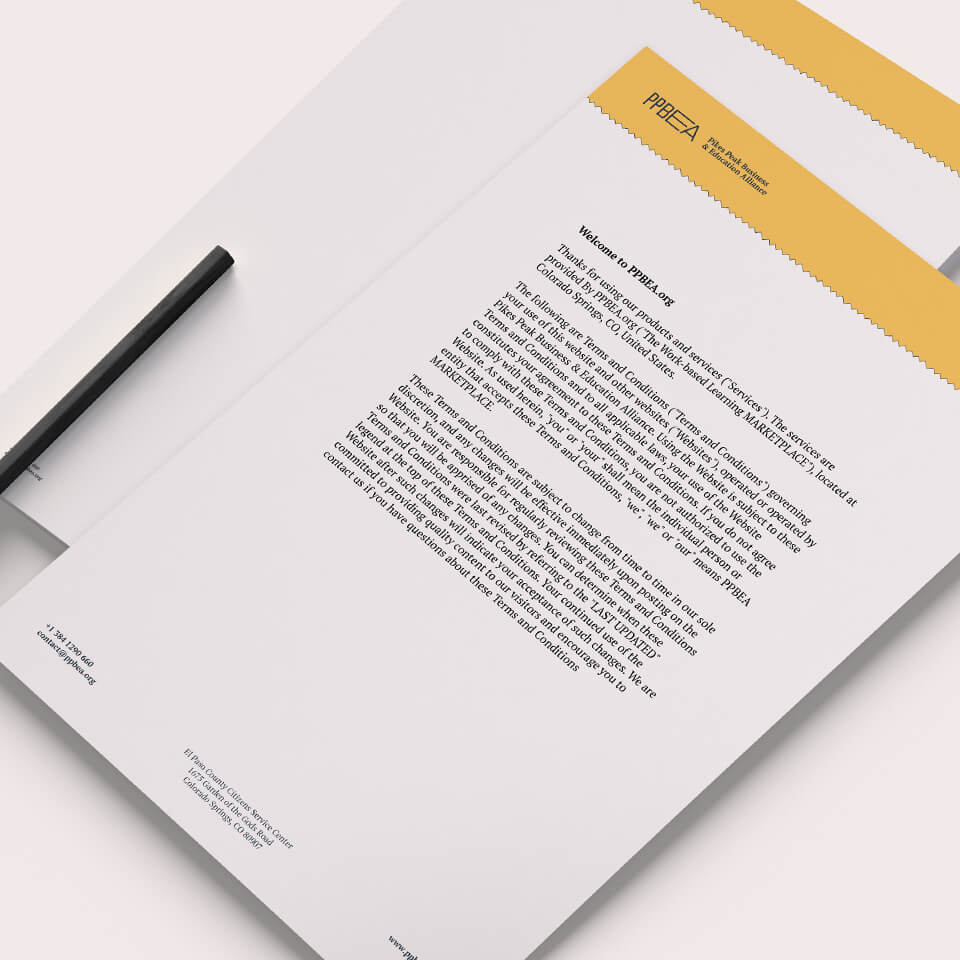 PPBEA - Letterhead design