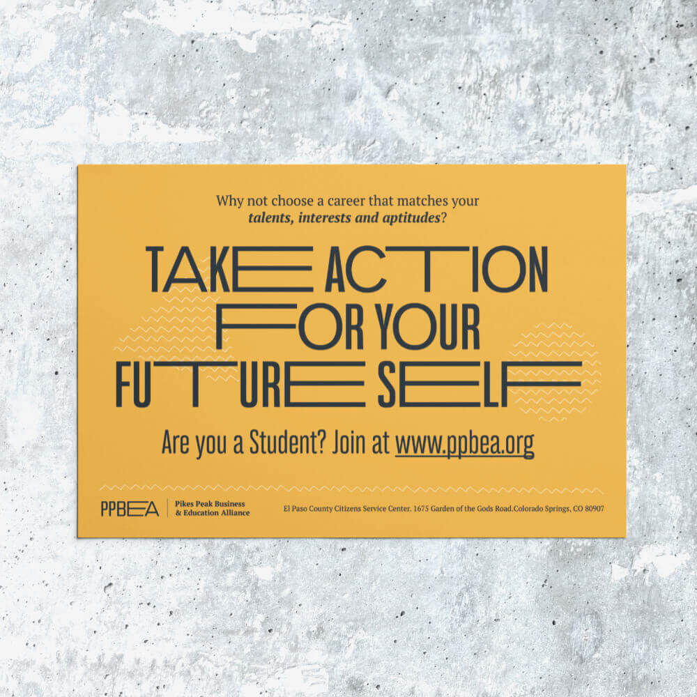 PPBEA- Empower the next generation typographic poster