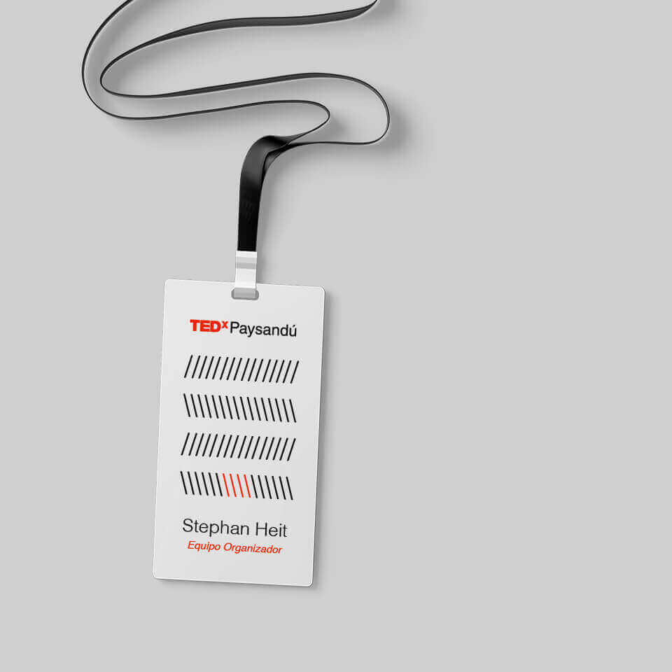 TEDx Paysandú personal card